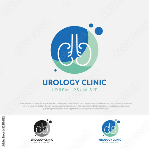 Kidney Urology Care logo designs vector Human Kidneys Nephrology Icon Medical Hospital Clinic Symbol 