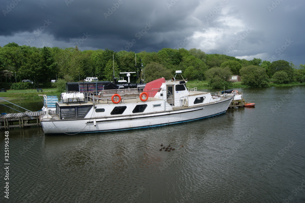 Boat on the Water, Lough Neagh, Northern Ireland Boat on the Water, Lough Neagh, Northern Ireland