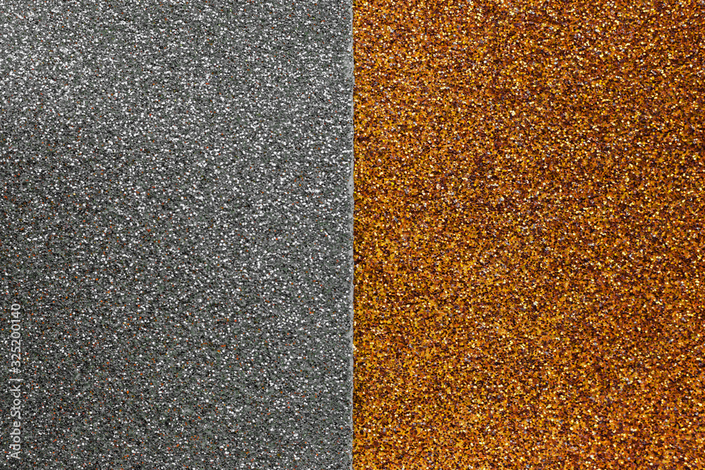 Fototapeta premium Abstract color background. Gold and silver. Glitter texture