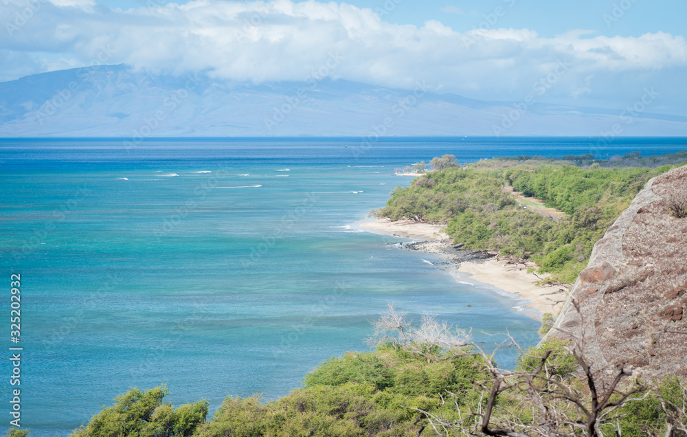 Obraz premium Overlook coast line, Blue Ocean