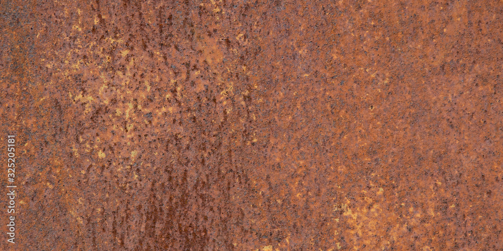 Panoramic oxidized metal surface making an abstract texture, high resolution. Grunge metal iron panel. Panoramic oxidized metal surface making an abstract texture, high resolution. Grunge metal iron panel.