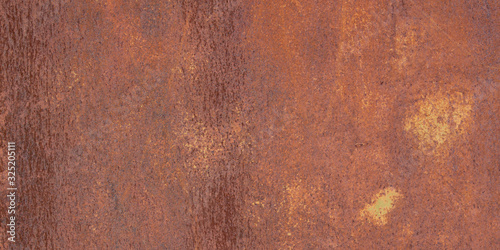 Panoramic grunge rusted metal texture  rust and oxidized metal background. Old metal iron panel. High quality
