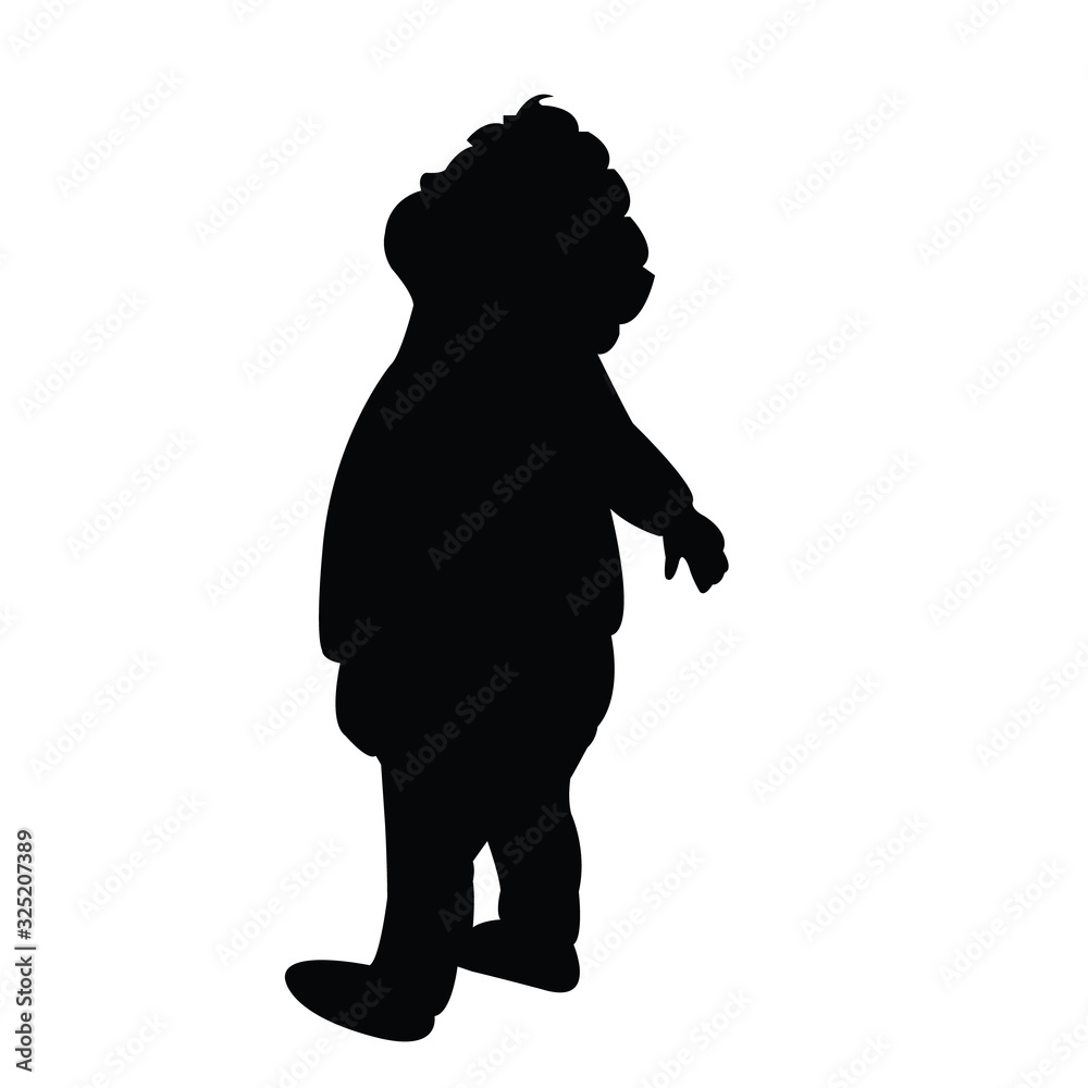 a baby looking up, body silhouette vector a baby looking up, body silhouette vector