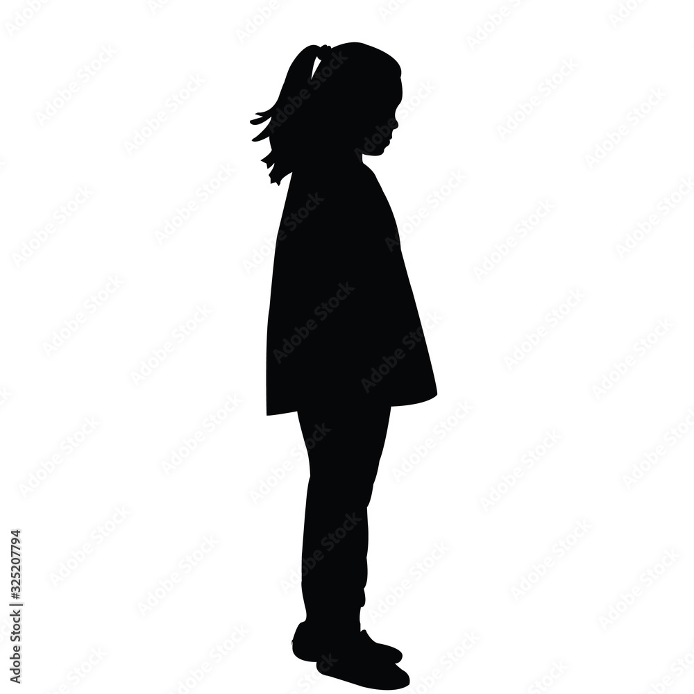 a girl body silhouette vector a girl body silhouette vector