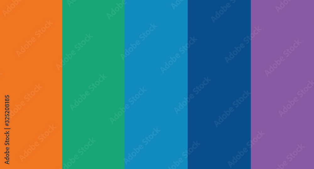 Obraz premium colour set palette vector illustration