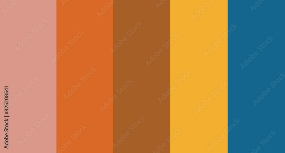 colour set palette vector illustration