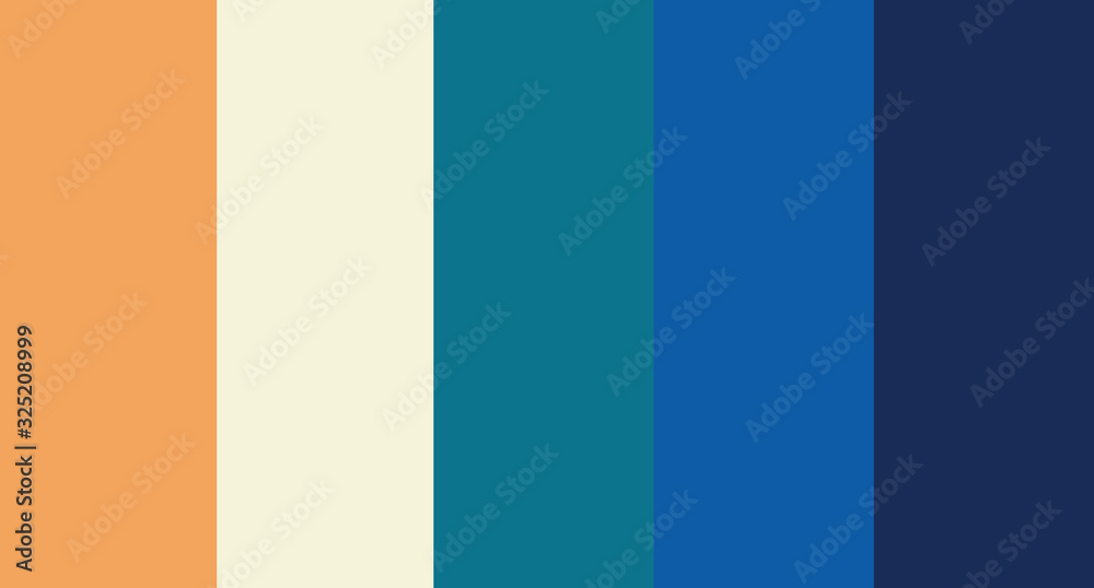 Obraz premium colour set palette vector illustration