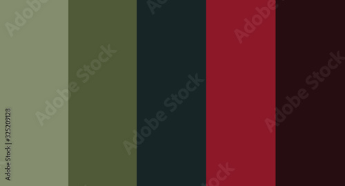 colour set palette vector illustration