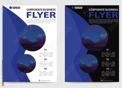 flyer, corporate business cover poster brochure in a4 size