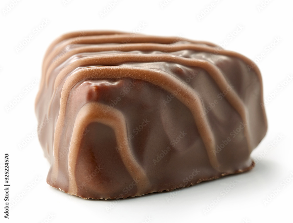 chocolate praline on white background chocolate praline on white background