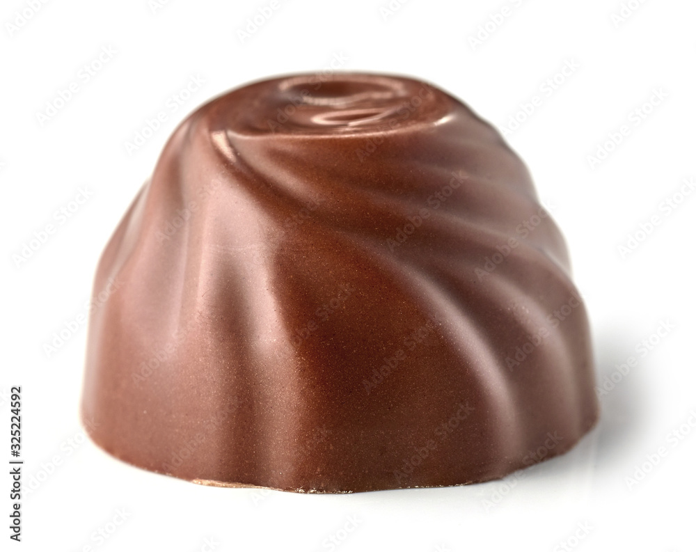 chocolate praline on white background chocolate praline on white background