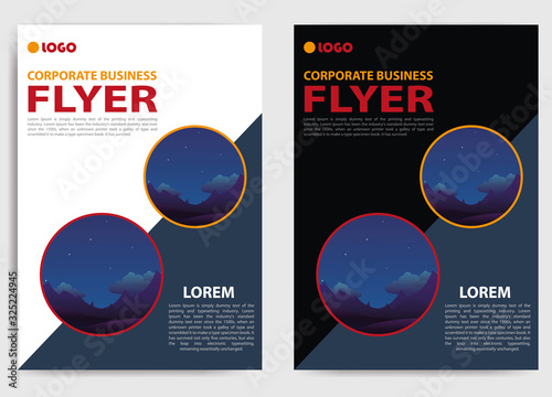 flyer, corporate business cover poster brochure in a4 size