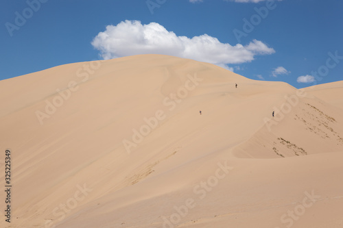 Gobi Desert Singing Sand Dunes skiing snowboarding