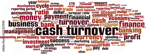 Cash turnover word cloud
