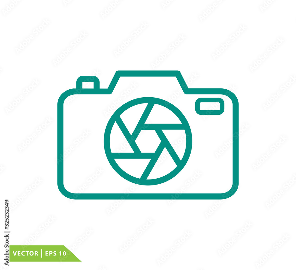 Camera icon vector logo design template Camera icon vector logo design template