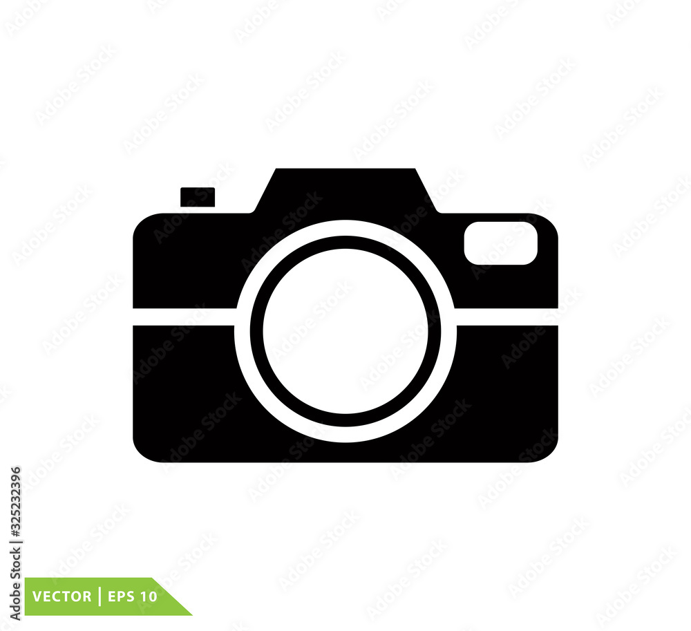 Camera icon vector logo design template Camera icon vector logo design template