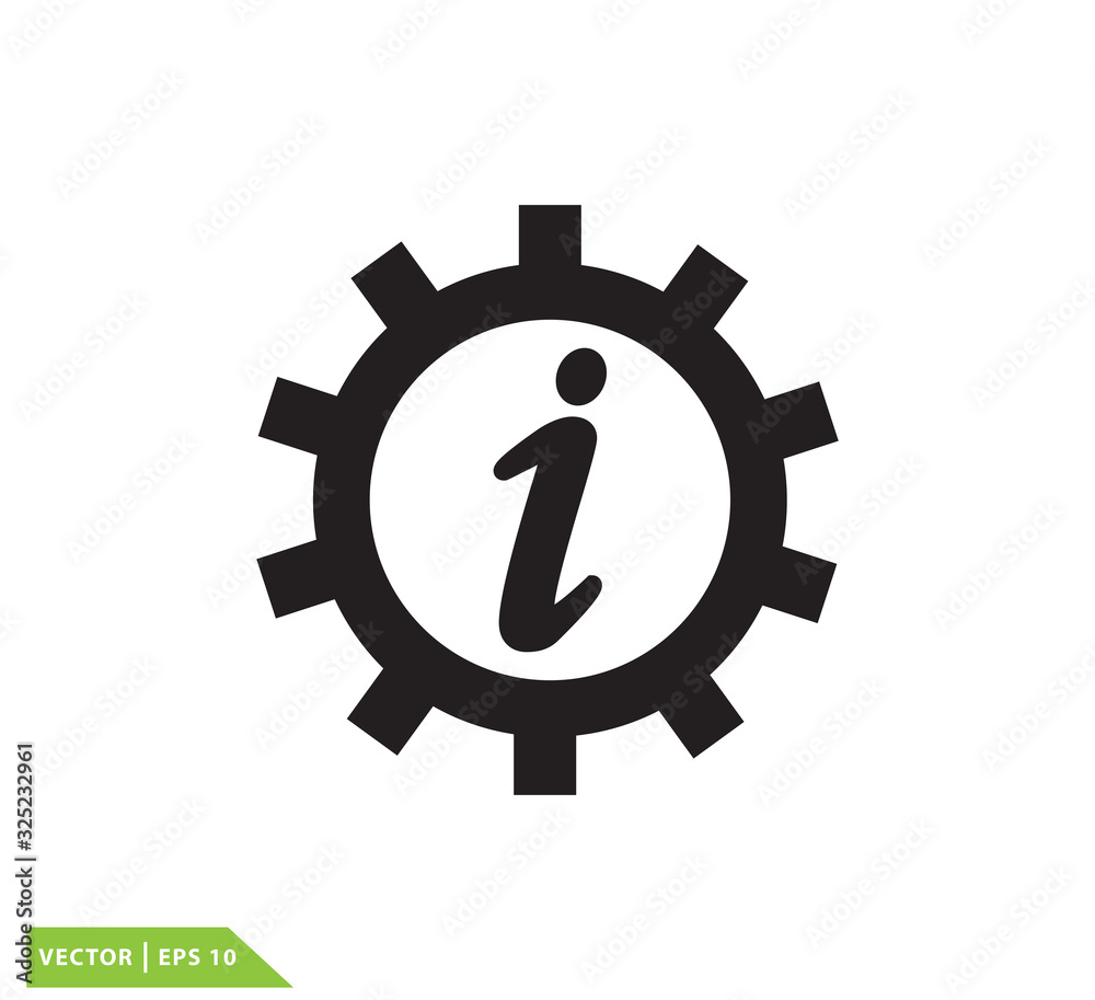 Information sign icon vector logo design template Information sign icon vector logo design template