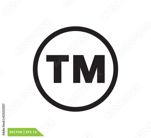 Trade mark icon vector design template