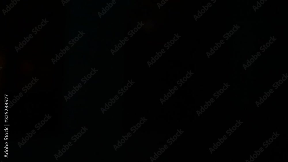 Dive concepts into multiple defocused blurred view of large fiber optics light in green color cast with black background - 4k UHD footage for intro of technology concept