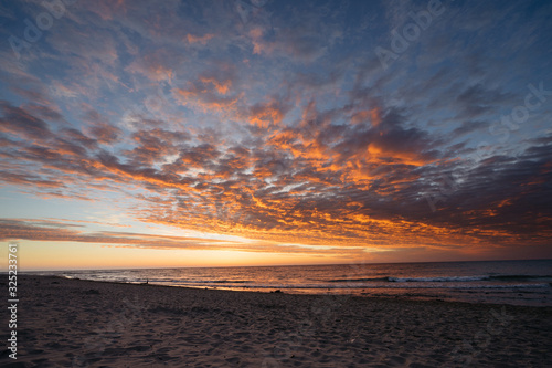 Travel photography of the Baltic sea coastline, near Jastrzebia Gora, Poland. photo