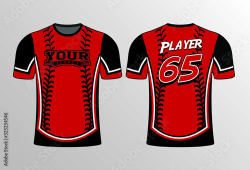 SOFTBALL STITCH ON BODY THEME SHIRT