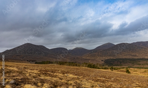 Mourne mountains and Annalong wood, Carrick little, County Down, Northern Ireland