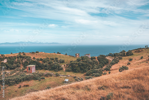 Landscape of Makara Beach in summer, Wellington, New Zealand   photo