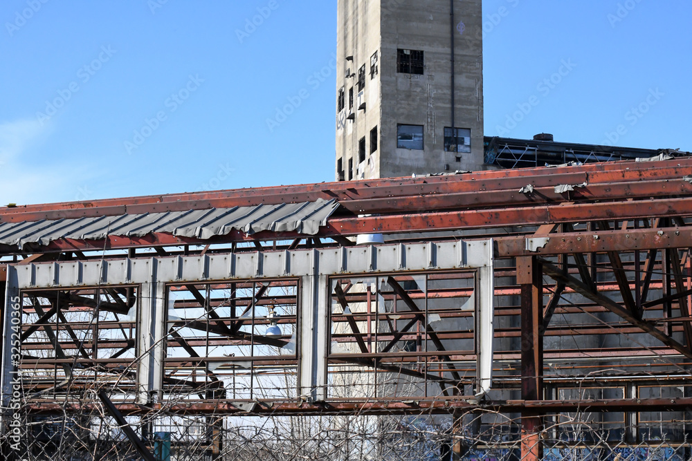 Fotografie Abandoned urban buildings