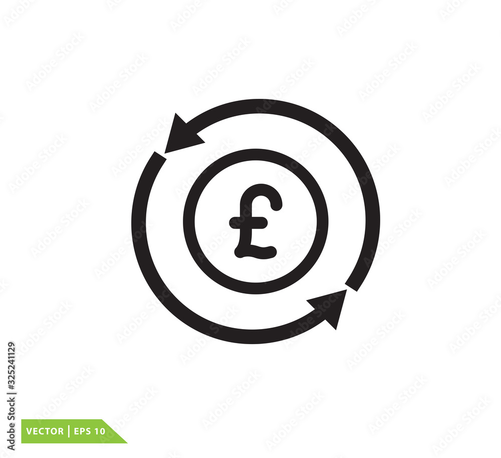 Euro money icon vector logo design template Euro money icon vector logo design template