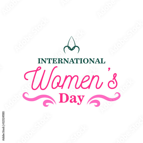 Womens day typography. Labels  logo  text design. Usable for banners  greeting cards  posters.