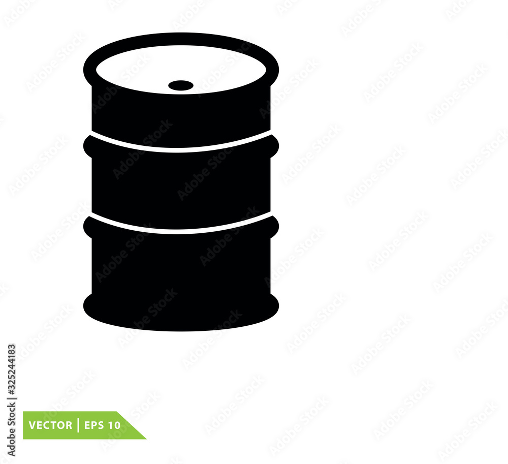Drum oil icon vector logo design template Drum oil icon vector logo design template