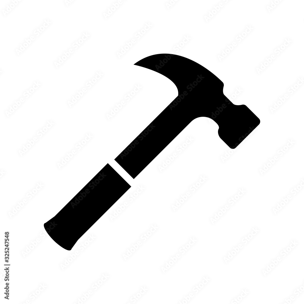 hammer icon design, flat style icon collection hammer icon design, flat style icon collection