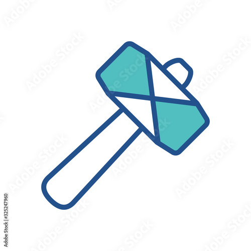 sledgehammer icon design, flat style icon collection