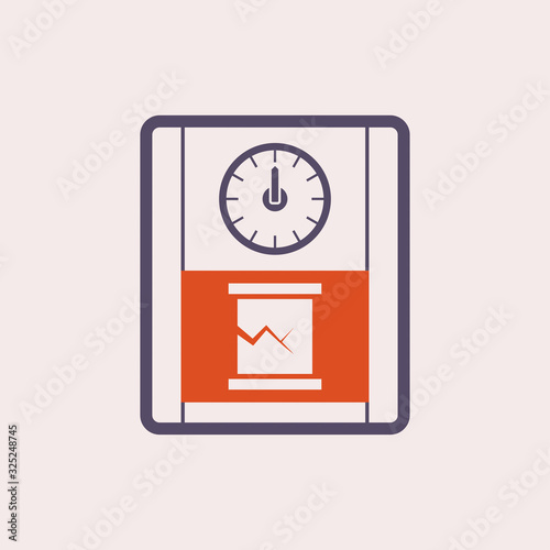 concrete testing icon
