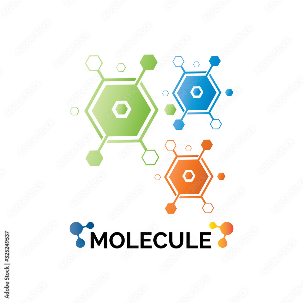 Molecule symbol logo template vector illustration design Molecule symbol logo template vector illustration design