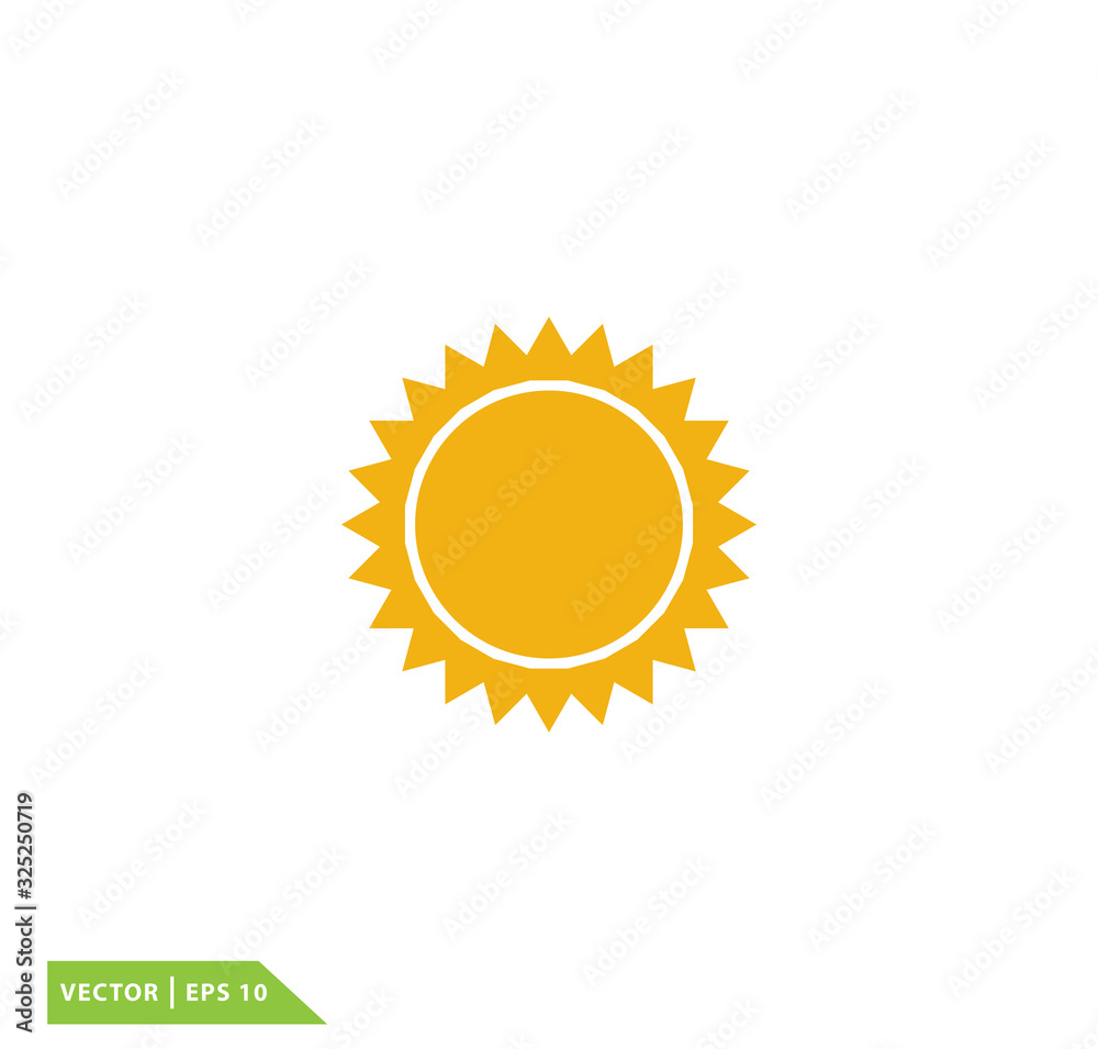 Sun icon vector logo design illustration Sun icon vector logo design illustration