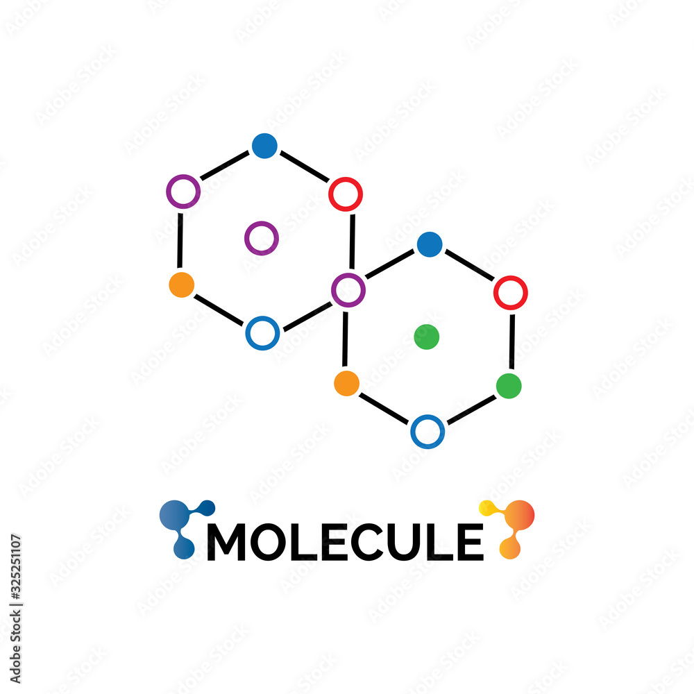 Molecule symbol logo template vector illustration design Molecule symbol logo template vector illustration design