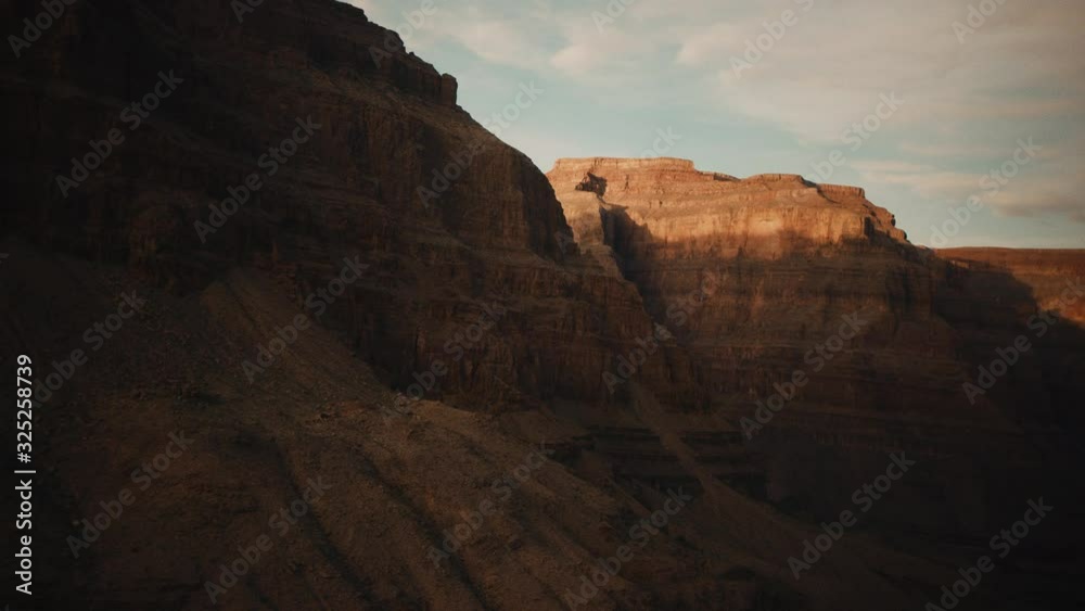 Grand Canyon in Arizona, power of nature, river between cliffs of