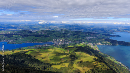Natural Landscapes on the top of Mount Rigi, Luzern, Switzerland