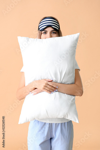 Portrait of young woman in ...