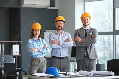 Group of engineers in office