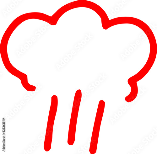 Variation of White  handwritten Red anger mark