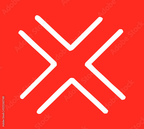 Variation of handwritten Wgite anger mark