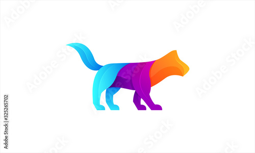 Fox Modern Gradient Colorful Logo