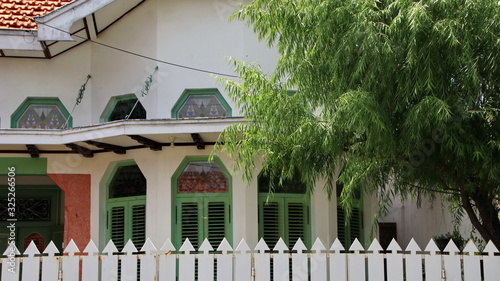 ancient classic style house design in a village