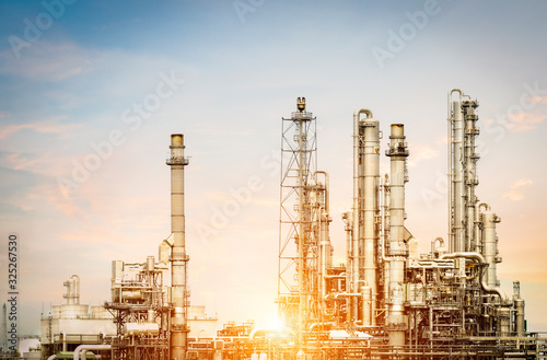 Petroleum and petrochemical plant in the morning © TWEESAK