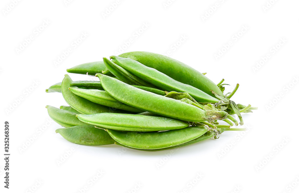 Sugar Pea on white background Sugar Pea on white background