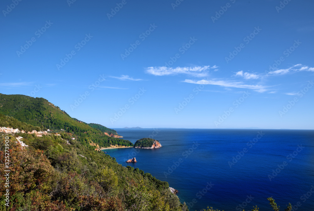 Skopelos island , Greece , Mediterranean Sea , Aegean sea , vacation in Greece . Skopelos island , Greece , Mediterranean Sea , Aegean sea , vacation in Greece .