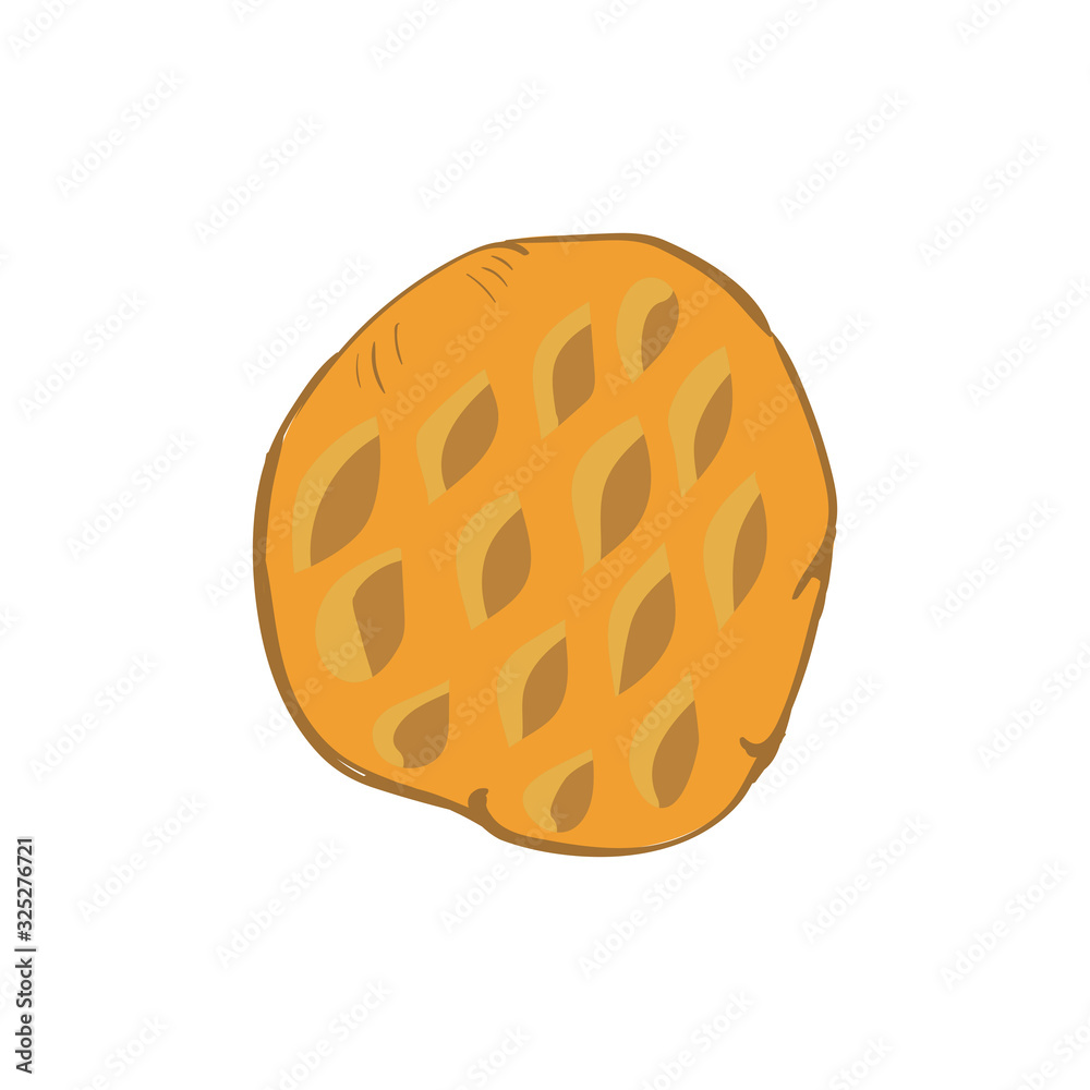 Vector illustration with a toppings pie drawn in a flat style. Icon for a bakery or cafe, homemade cakes and farm products. Vector illustration with a toppings pie drawn in a flat style. Icon for a bakery or cafe, homemade cakes and farm products.