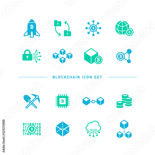 BLOCKCHAIN ICON SET